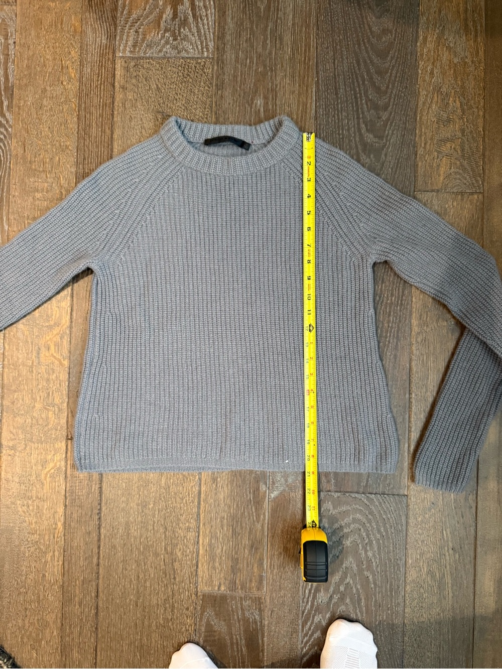 Jenni Kayne Cashmere Fisherman Sweater in Gray. Size S. Very good condition. - Picture 5 of 6